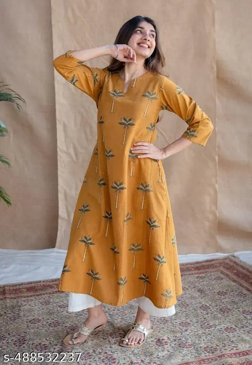 The Indian Ethnic Co. Red Ajrakh Cotton Jhabba Kali Co-ord