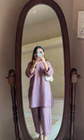 Mauve Cotton Co-ord Set