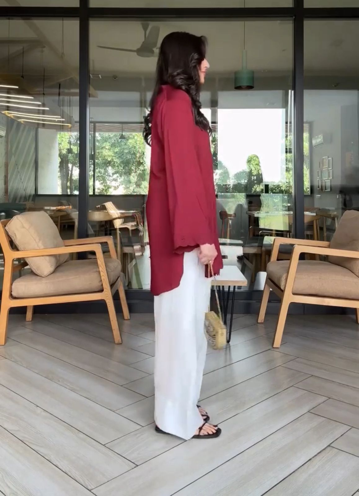 Maroon Bliss Kurta Set