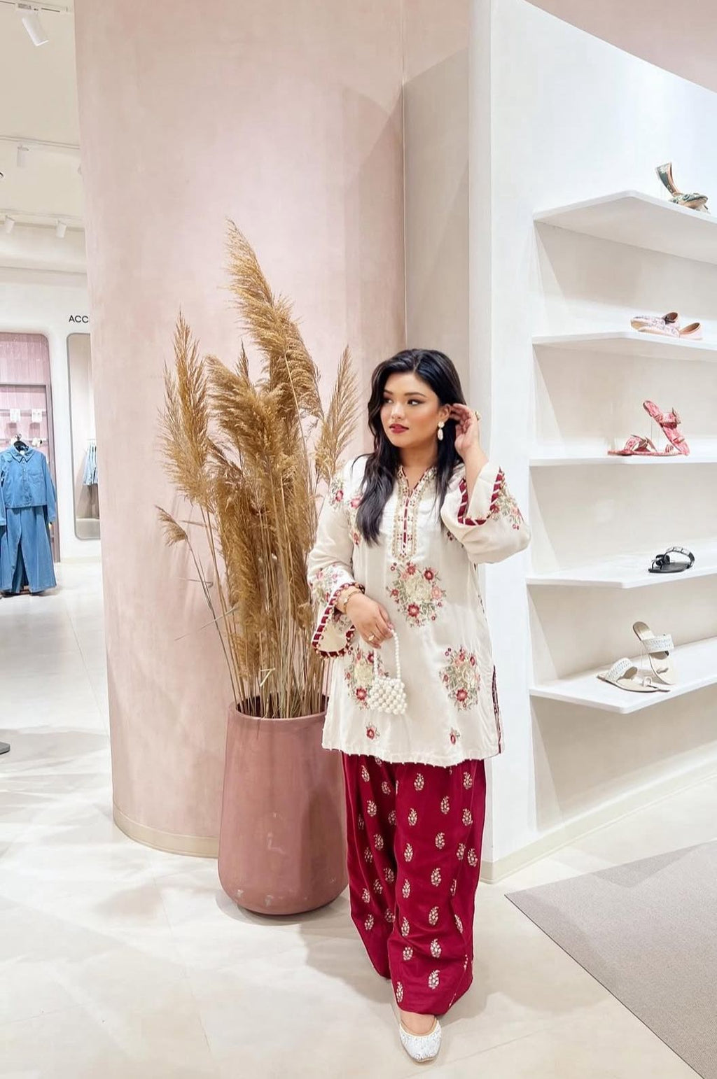 Farsi Gulab Co-ord Ensemble