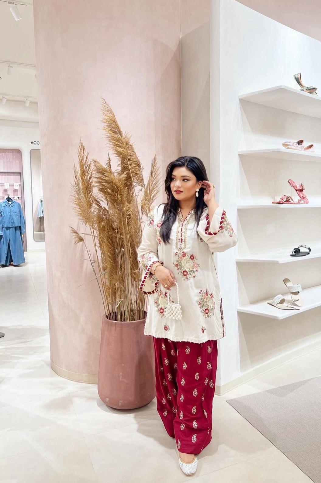 Farsi Gulab Co-ord Ensemble