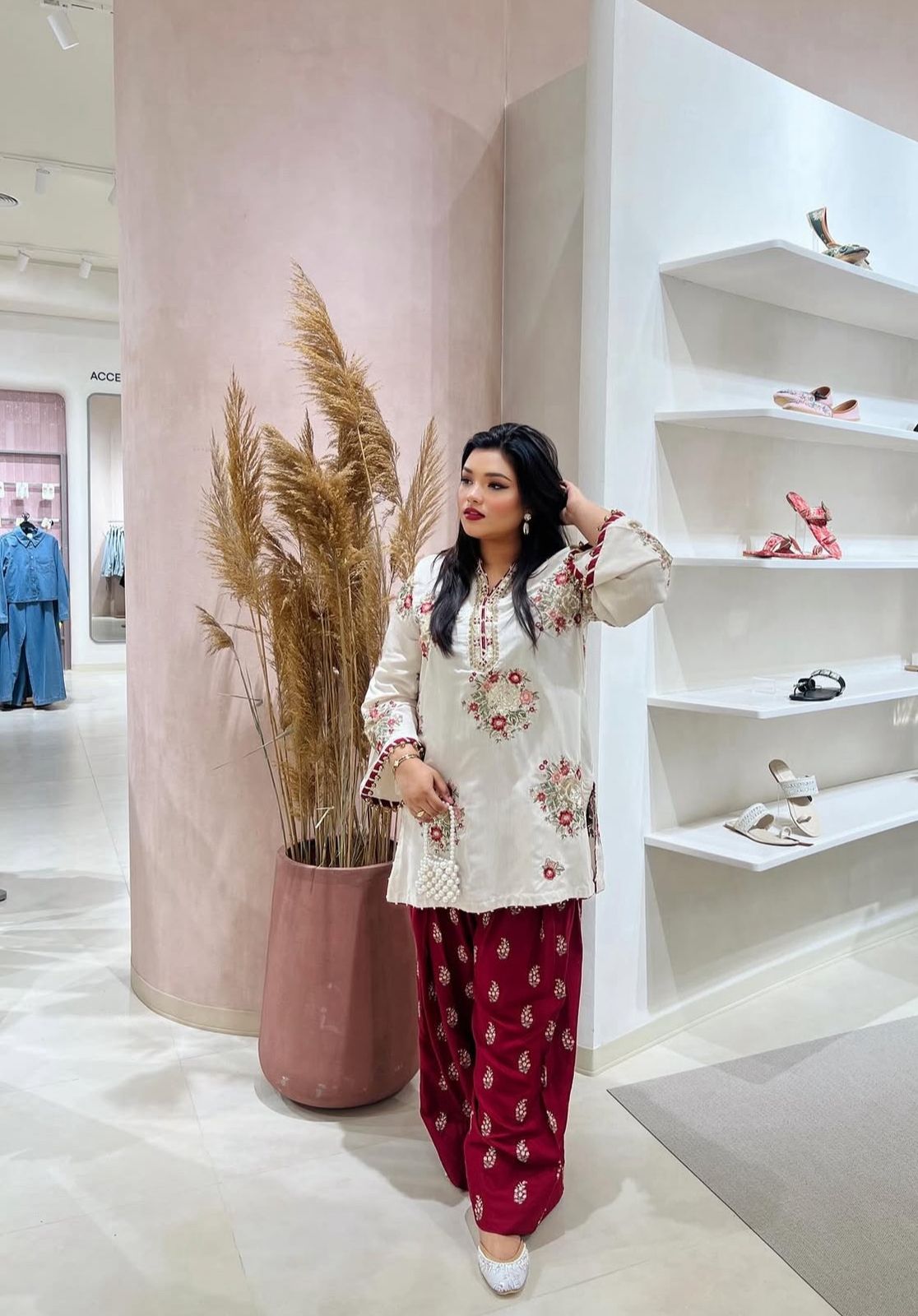 Farsi Gulab Co-ord Ensemble
